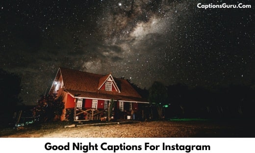 Good Night Captions For Instagram