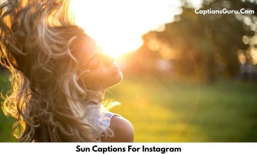 Sun Captions For Instagram