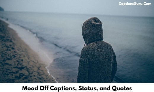 Mood Off Captions, Status and Quotes