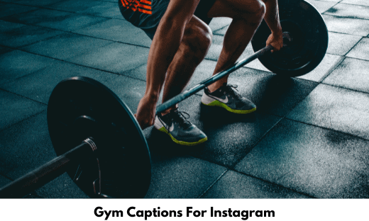 Gym Caption For Instagram